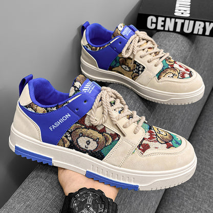 Zapatos de verano para hombre Zapatos planos casuales de moda todo fósforo