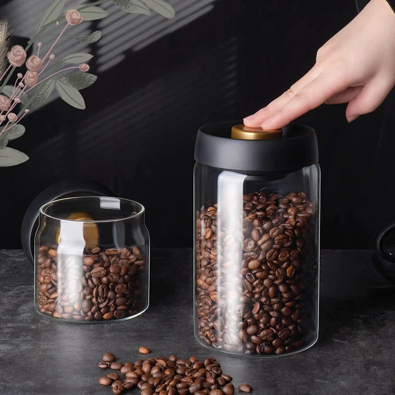 vacuum sealed jars, airtight glass container