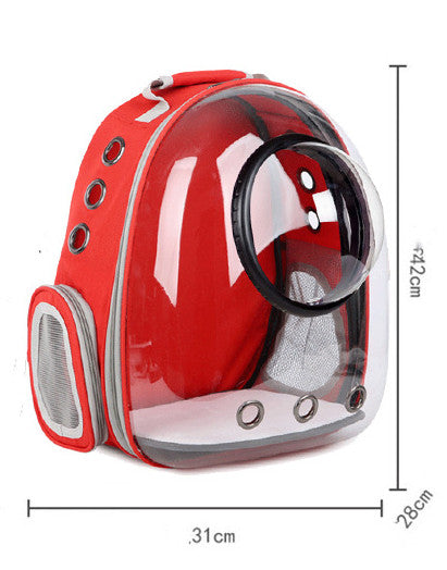 Bolsa para gatos Bolsa espacial para mascotas completamente transparente