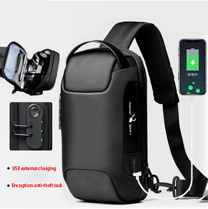 Waterproof USB Anti-theft Bag Oxford Crossbody Shoulder Bag