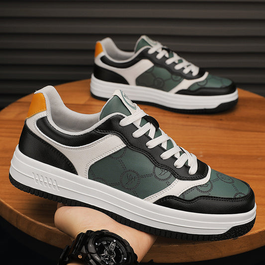 Zapatillas deportivas informales, versátiles y transpirables con bloques de colores a la moda