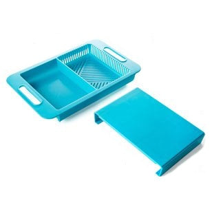 Multifunction Kitchen Chopping Blocks Sinks Drain Basket Cutting Board Vegetable Meat Tools Kitchen Accessories Chopping Board