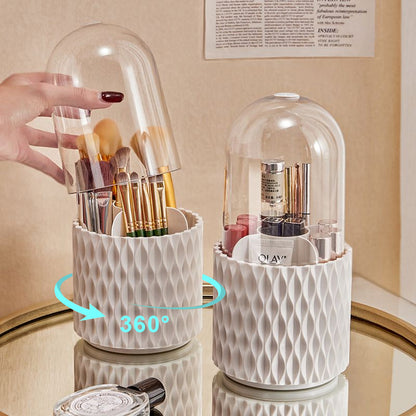 360 Rotating Large Capacity Transparent Makeup Organizer