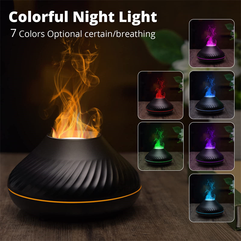 Volcanic Flame Aroma Diffuser Essential Oil Lamp 130ml