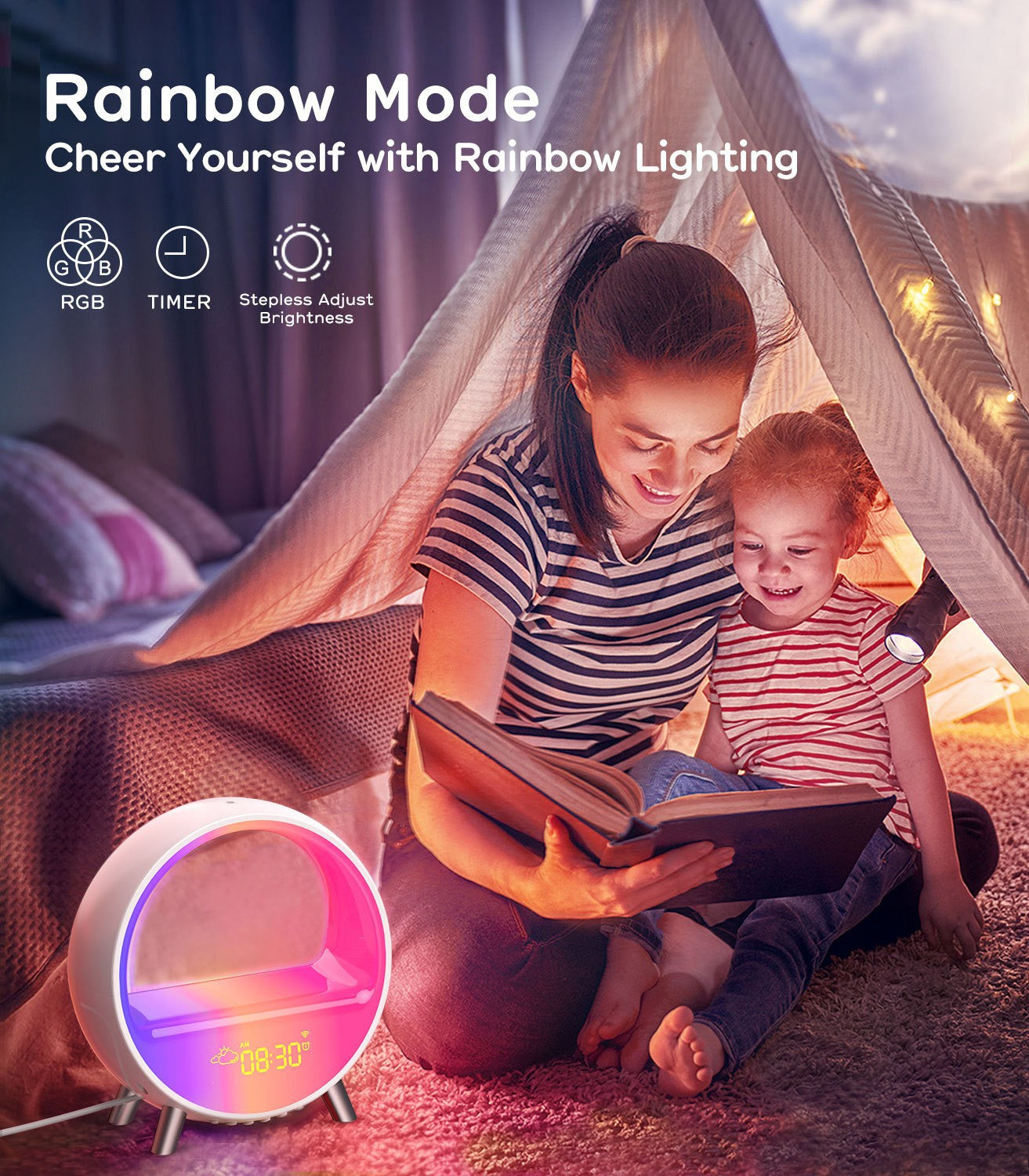 Atmosphere Lamp Bluetooth Speaker Smart Alarm