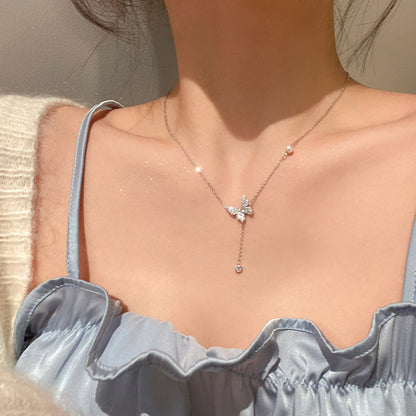 Butterfly Clavicle Chain Women's High-end