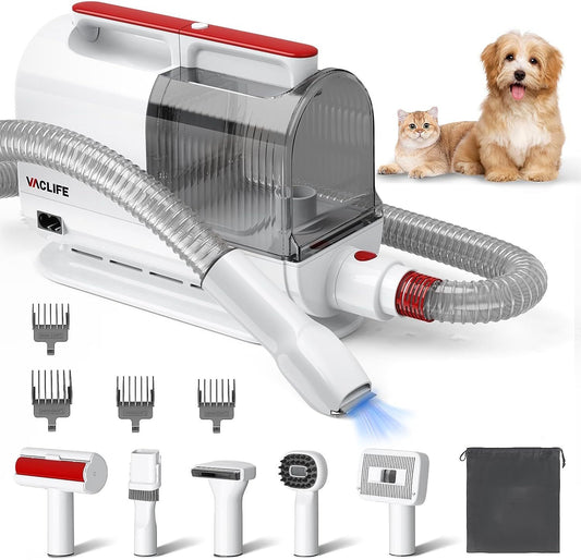 VacLife Pet Hair Vacuum For Shedding Grooming With Dog Clipper