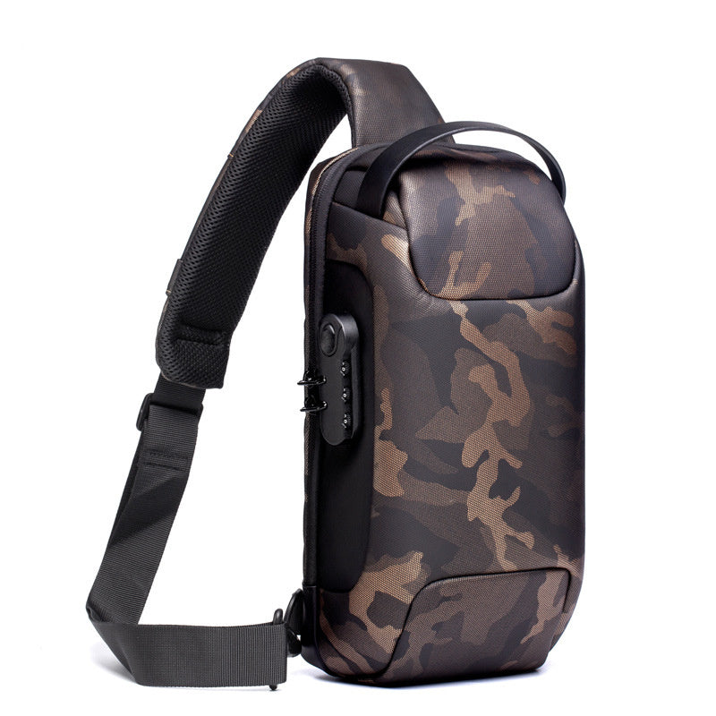Waterproof USB Anti-theft Bag Oxford Crossbody Shoulder Bag