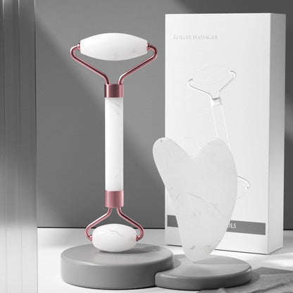 Gua Sha and Roller Massager Set Facial Muscle Relaxation