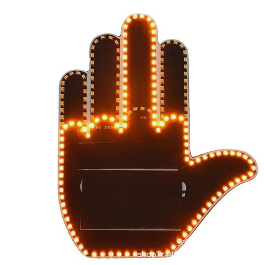 LED Illuminated Gesture Light Car Finger Light With Remote