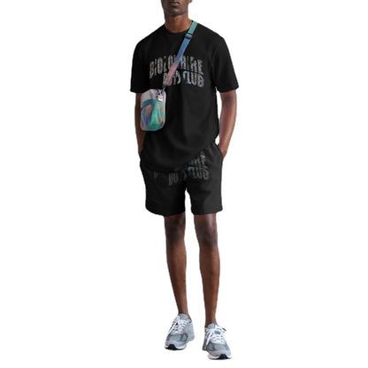 Men's Fashion Casual Shorts Printing Suit
