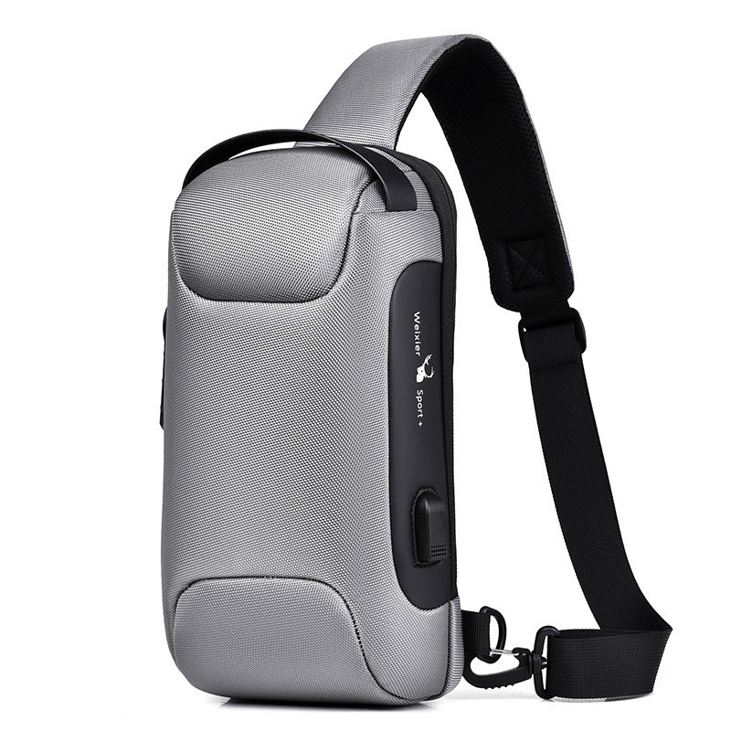 Waterproof USB Anti-theft Bag Oxford Crossbody Shoulder Bag
