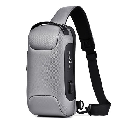 Waterproof USB Anti-theft Bag Oxford Crossbody Shoulder Bag
