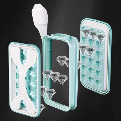 2 in 1 Ice Bottle, Ice Cube Tray with Lid