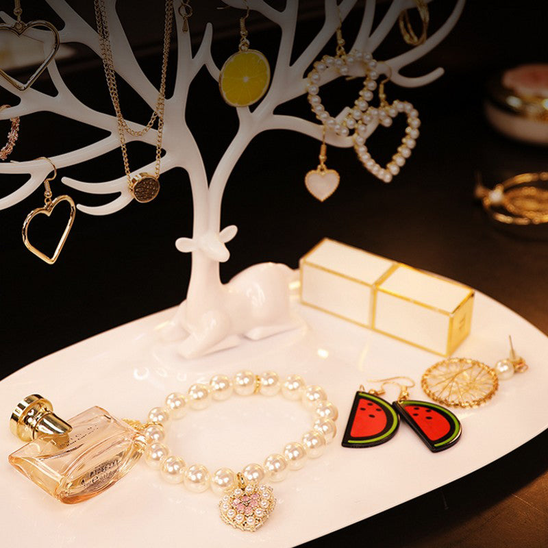 deer jewelry display stand