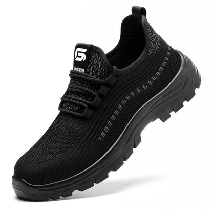 Flying Weaving Summer Labor Protection Shoes For Men Breathable