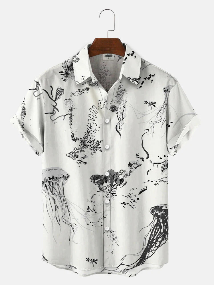 Hawaiian Shirt For Men 3d Light Color Short Sleeve