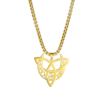 Titanium Steel Hollow Pattern Necklace