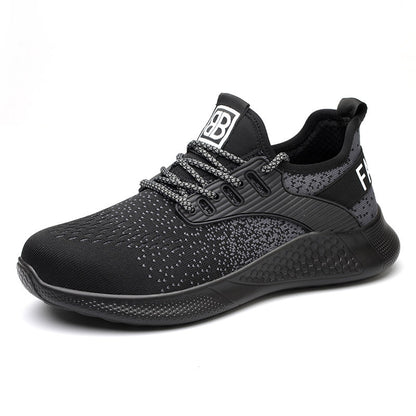 Zapatos antiolor transpirables con punta de acero informal a la moda para hombre