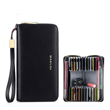 Long Multi-card Large Capacity Leather Men's Wallet