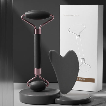 Gua Sha and Roller Massager Set Facial Muscle Relaxation
