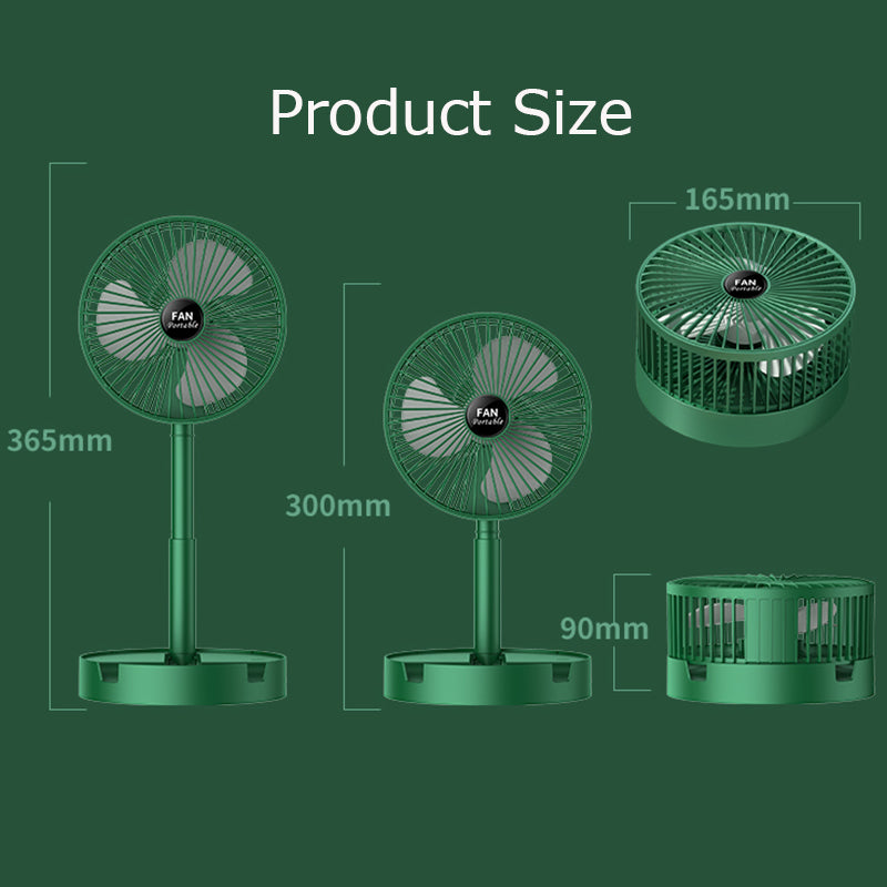 Desktop Home Telescopic Folding USB Charging Fan Portable