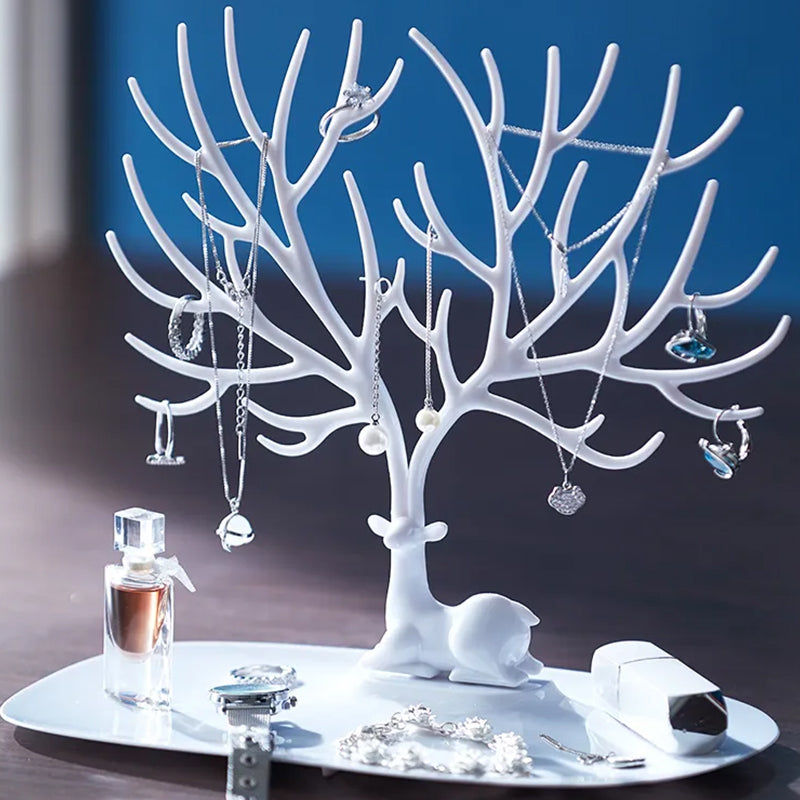 deer jewelry display stand