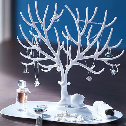 deer jewelry display stand