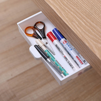 Concealed storage drawer without drilling