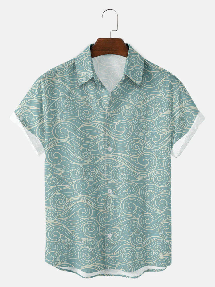 Hawaiian Shirt For Men 3d Light Color Short Sleeve