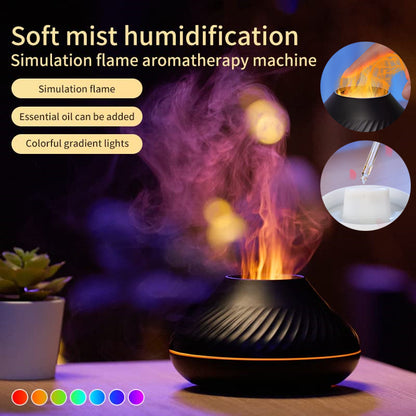 Volcanic Flame Aroma Diffuser Essential Oil Lamp 130ml