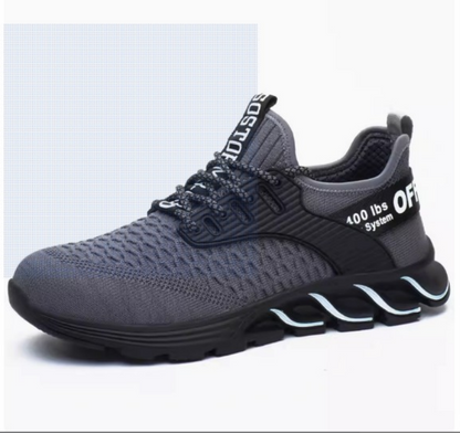 Zapatos antiolor transpirables con punta de acero informal a la moda para hombre