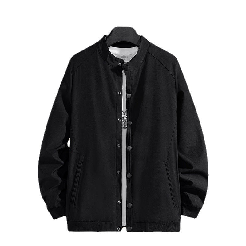 Men's Fashion Casual Solid Color Coat Top