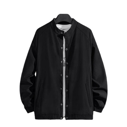 Men's Fashion Casual Solid Color Coat Top