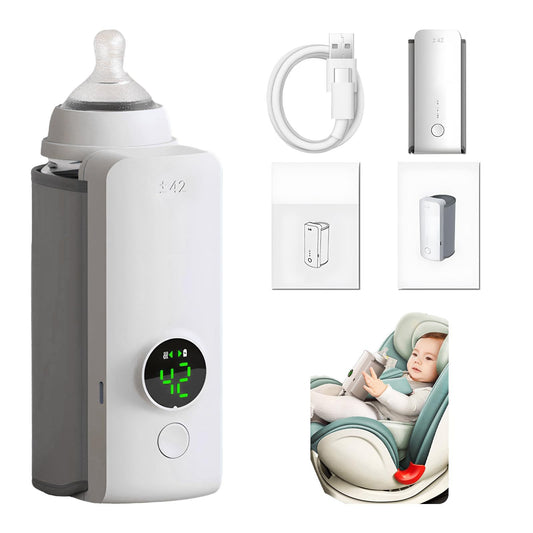 Wireless Portable Universal Baby Bottle Warmer with Heating Bag with Universal Insulation Sleeve
