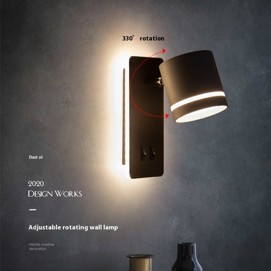 Bedroom Bedside Nordic Modern Minimalist LED Reading Spotlight