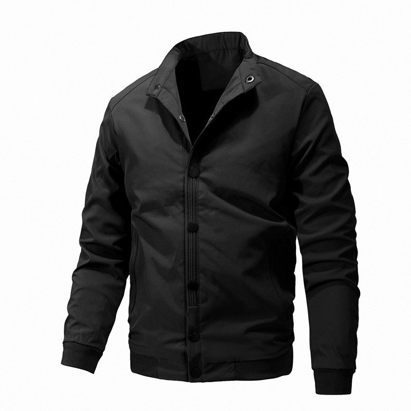 Men's Fashion Casual Solid Color Coat Top