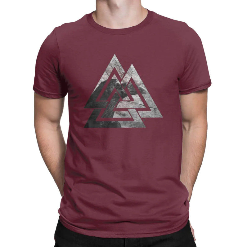 3d Printed T-shirt Men's Summer Tattoo Casual O Collar Top
