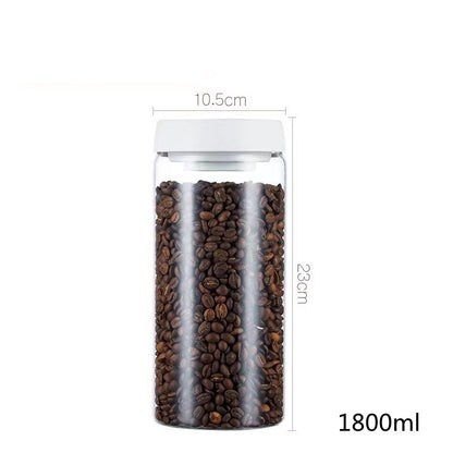 vacuum sealed jars, airtight glass container