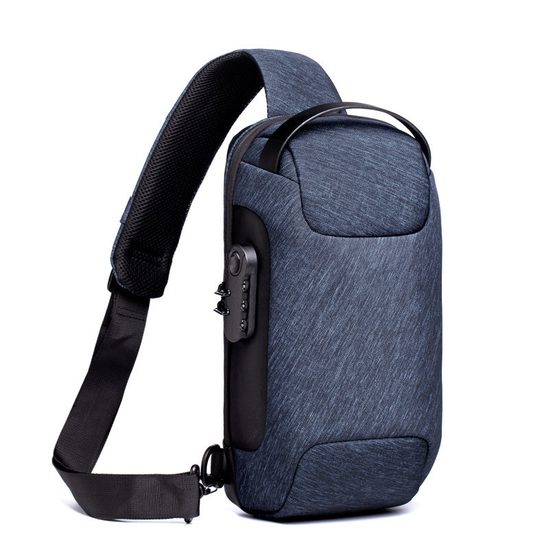 Waterproof USB Anti-theft Bag Oxford Crossbody Shoulder Bag