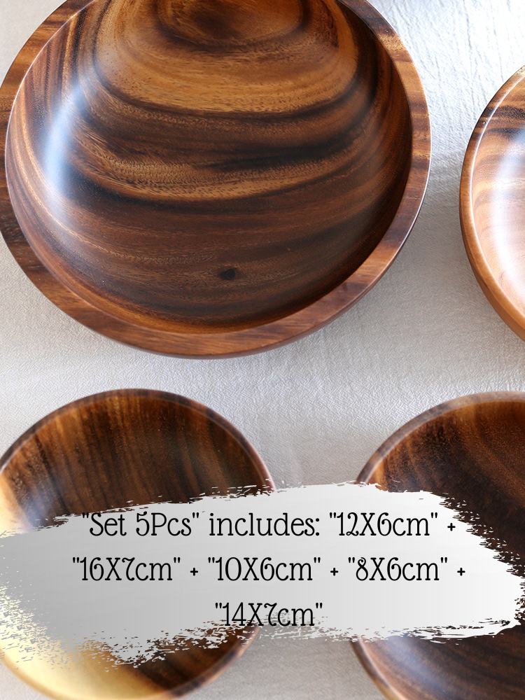 Acacia wooden bowl wooden tableware