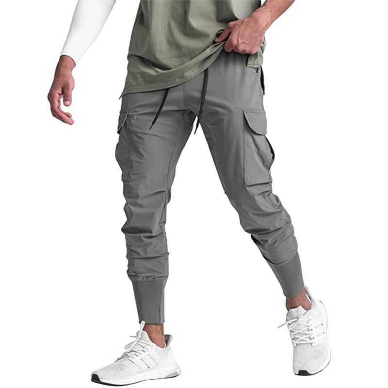 Pantalones casuales de ejercicio para hombres musculosos Fitness delgados