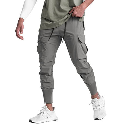 Pantalones casuales de ejercicio para hombres musculosos Fitness delgados