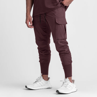 Pantalones casuales de ejercicio para hombres musculosos Fitness delgados