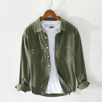 Men's Fashion Loose Casual Long-sleeved Shirt
