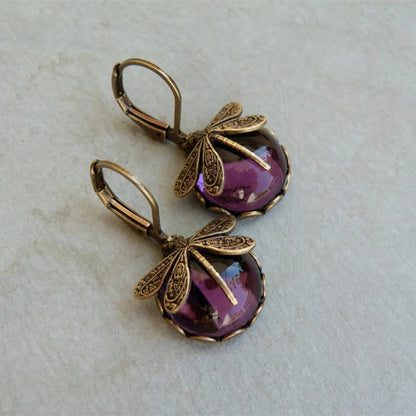Vintage Dragonfly Earrings