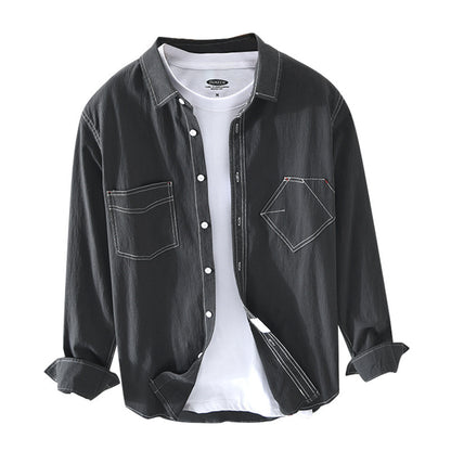 Men's Fashion Loose Casual Long-sleeved Shirt