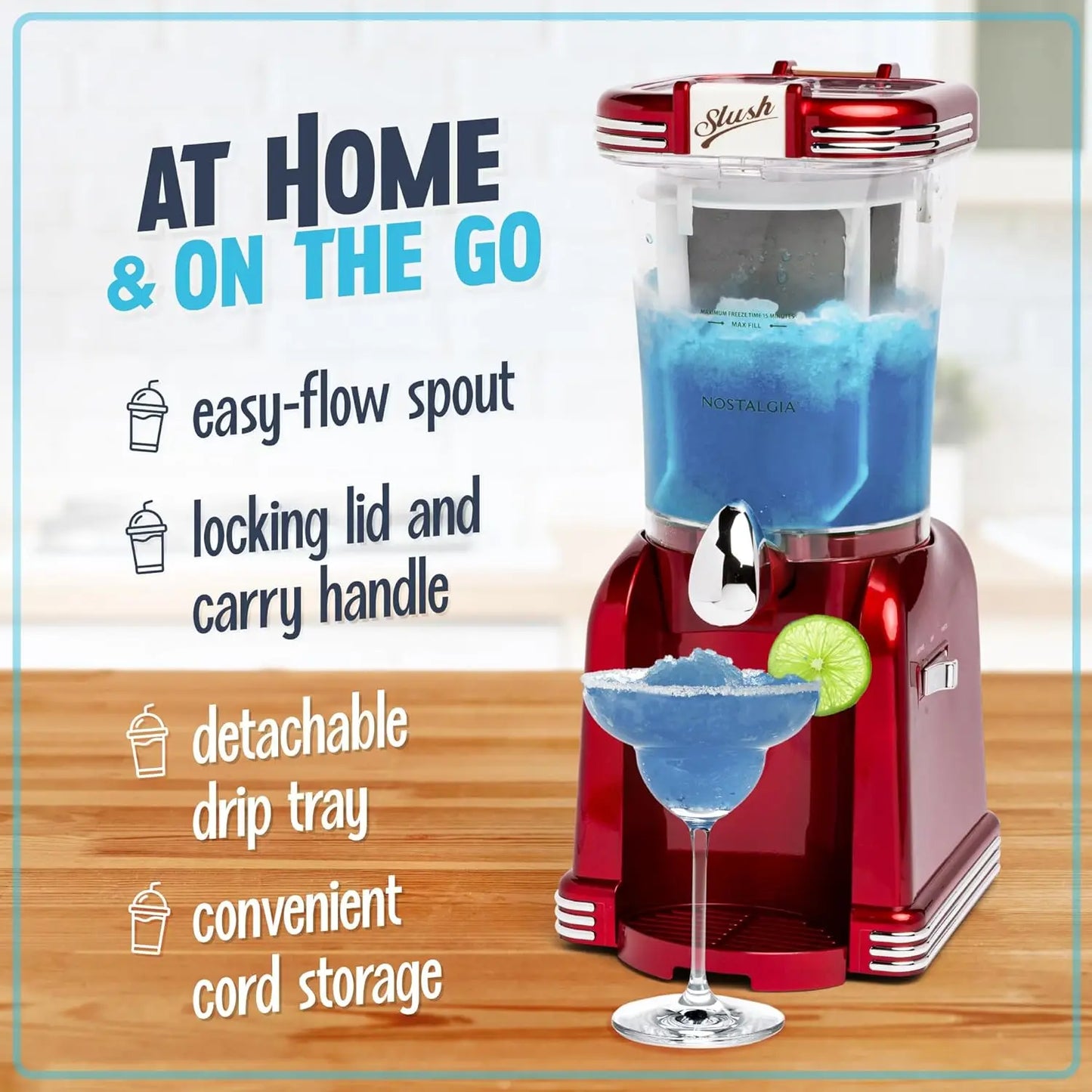 Frozen drink, margarita and slush machine