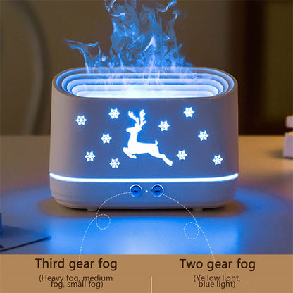 Elk Flame Humidifier, Quiet Atmosphere Lamp for Home