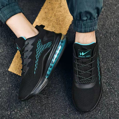 Zapatos de malla sin cordones con cojín de aire, zapatillas deportivas para hombre, zapatos casuales de moda que aumentan la altura
